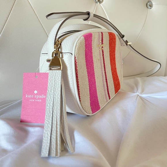 SOLD~Kate Spade New York - Kourtney Stripe Cross - Picture 2 of 4